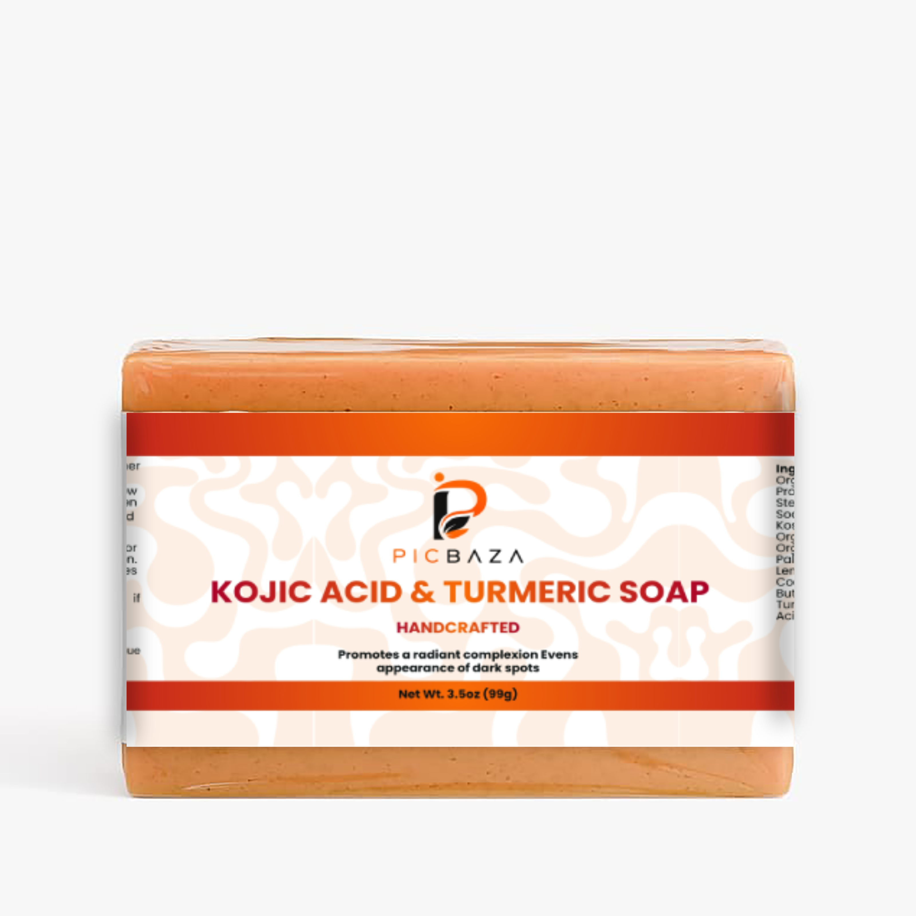 Picbaza Handcrafted Kojic Acid & Turmeric Soap